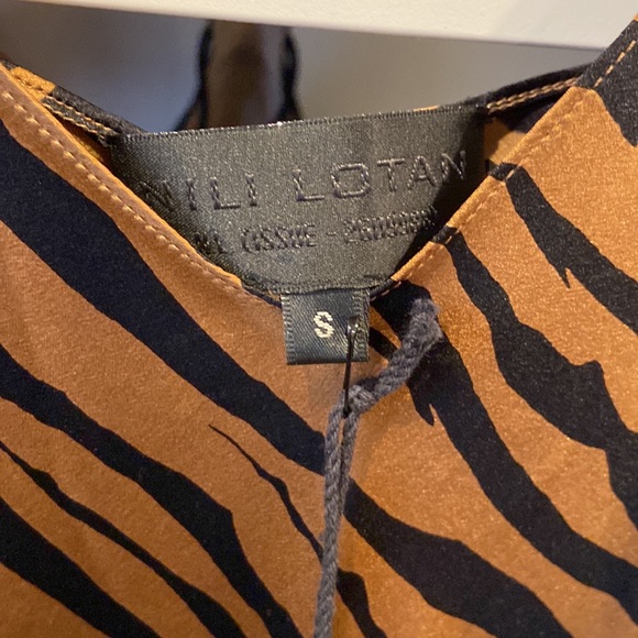 NWT Nili lotan bronze tiger cami dress small sold out! - Picture 4 of 5